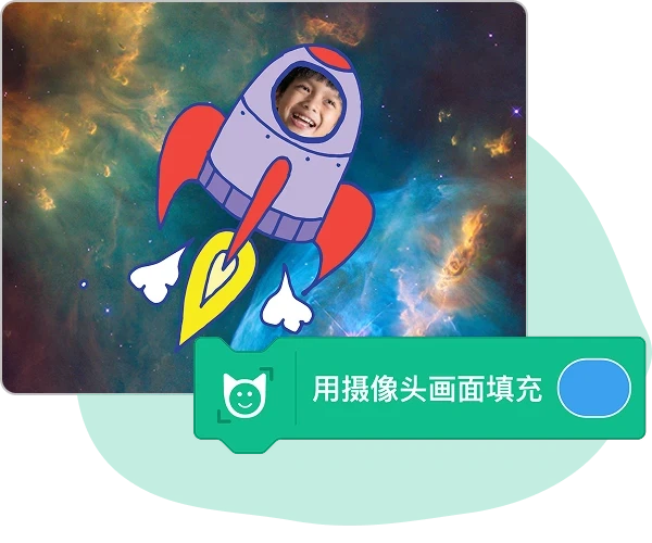 用摄像头画面填充颜色